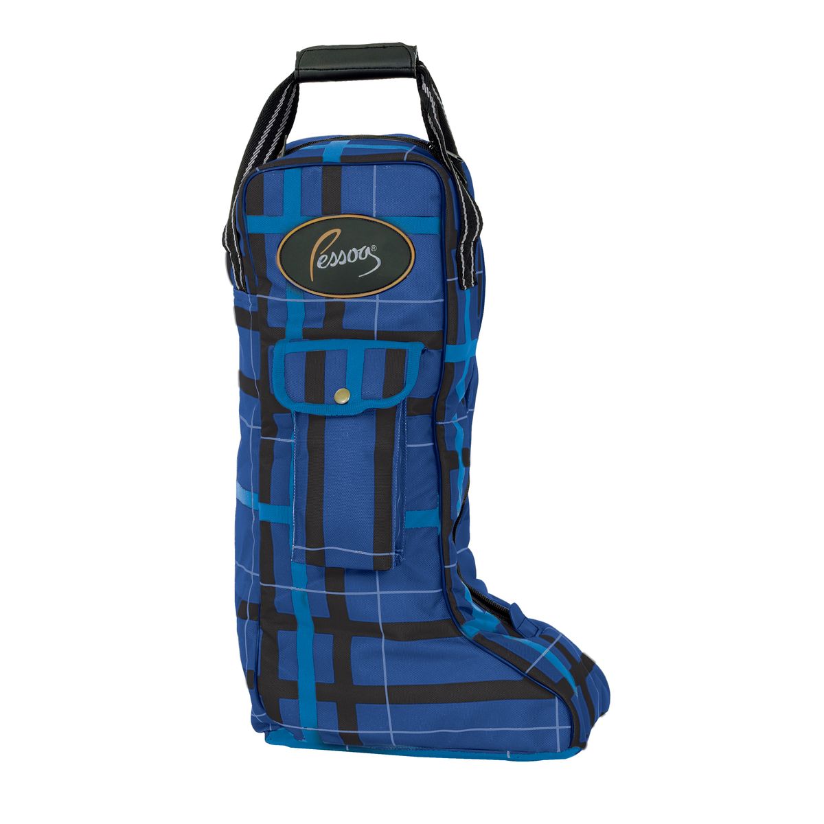 Pessoa Alpine 1200 Denier Tall Boot Bag - Navy/Black Plaid