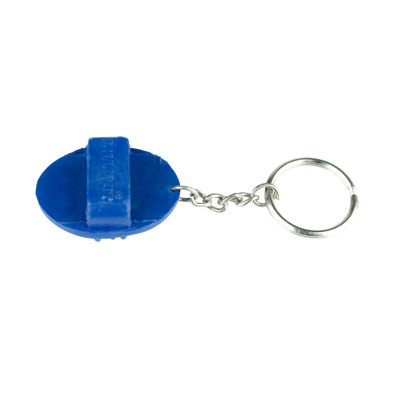 Horze Curry Comb Key Chain - Blue