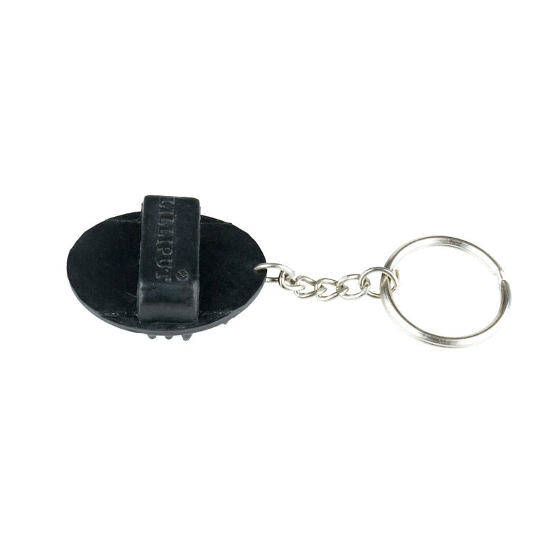 Horze Curry Comb Key Chain - Black