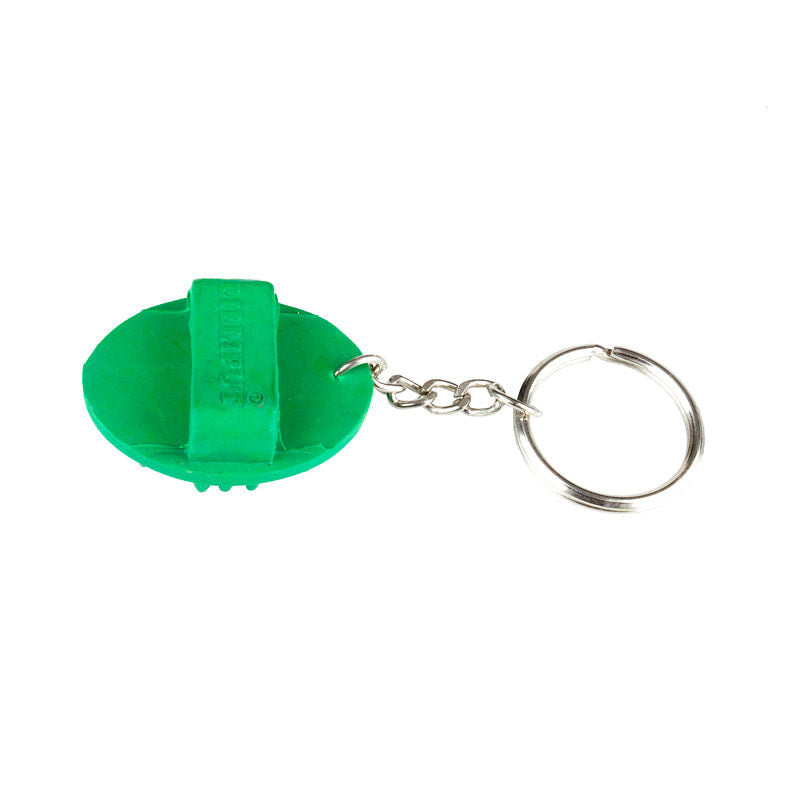 Horze Curry Comb Key Chain - Green