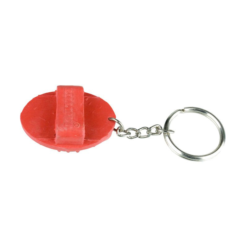 Horze Curry Comb Key Chain - Red