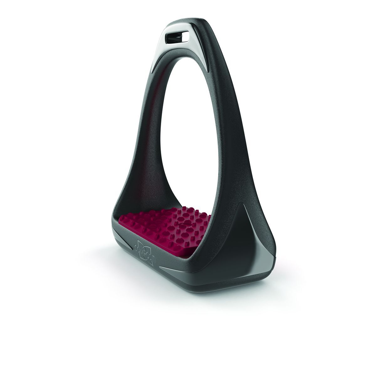 Composti Reflex Wide Track Tech Stirrup Irons - Burgundy