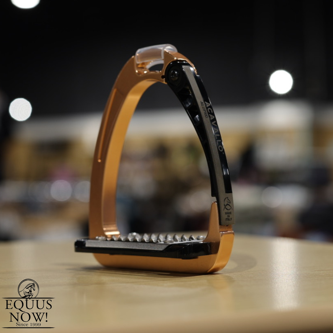 Acavallo Alupro Tech Stirrup Irons - Rose Gold