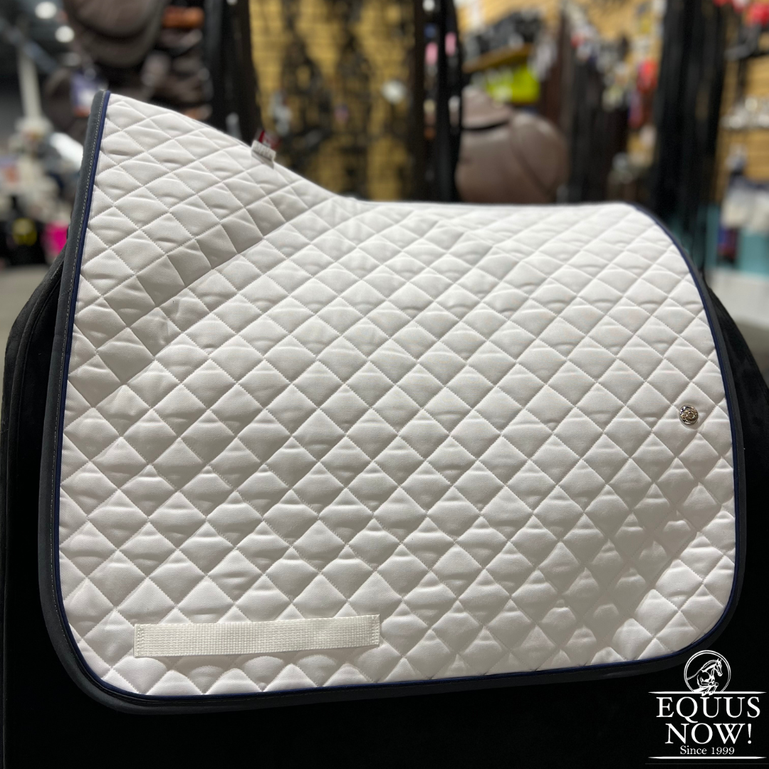 Ogilvy Dressage Baby Pad - Stock Colors - White/Navy/Dark Grey