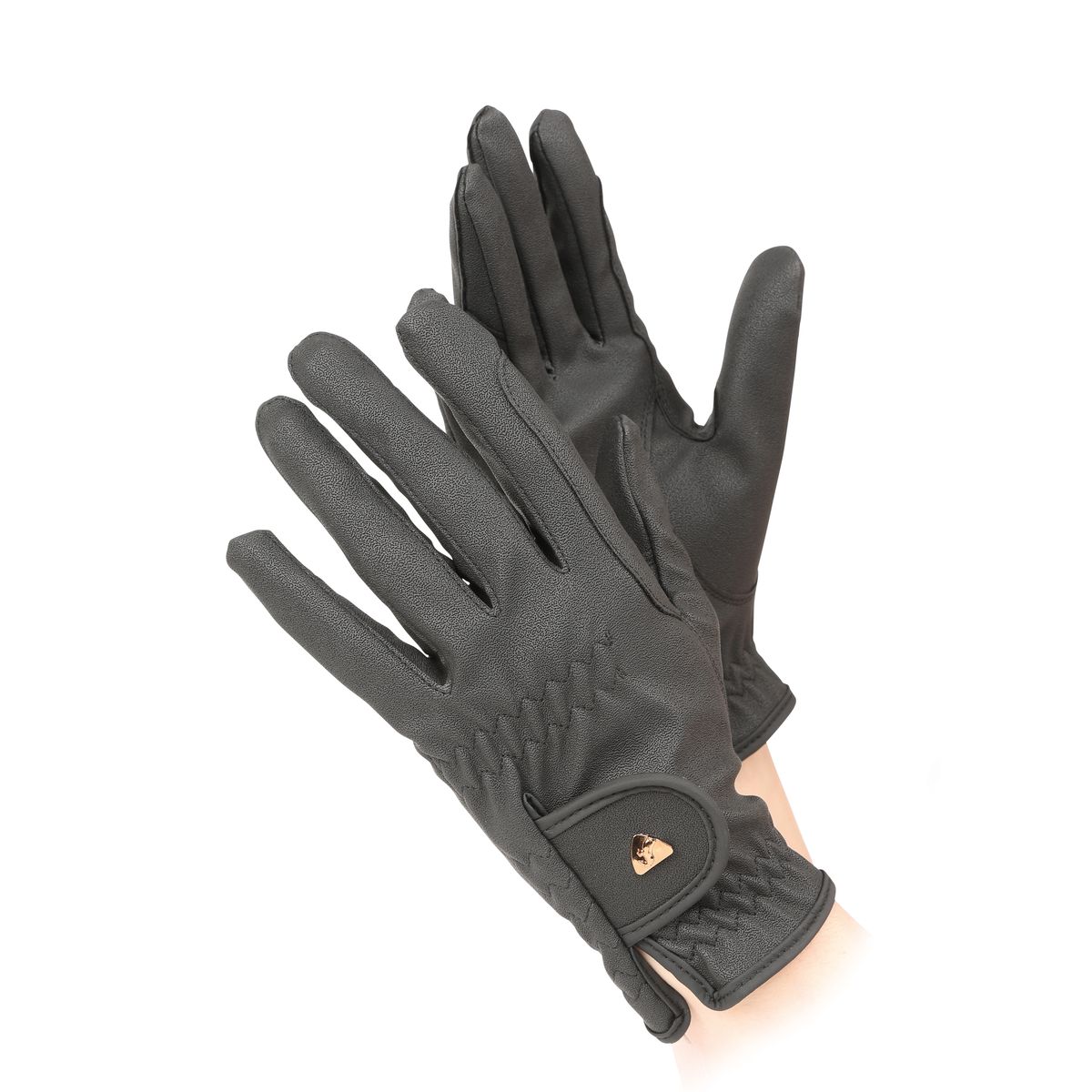 Shires Aubrion Riding Gloves - Black