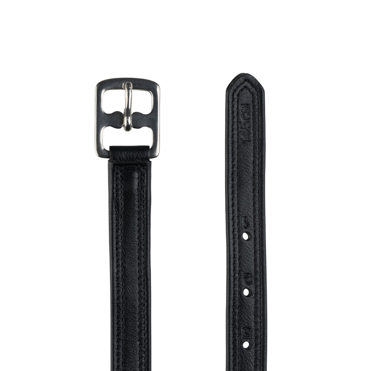 Horze Soft Stirrup Leathers with Nylon Inside - Black