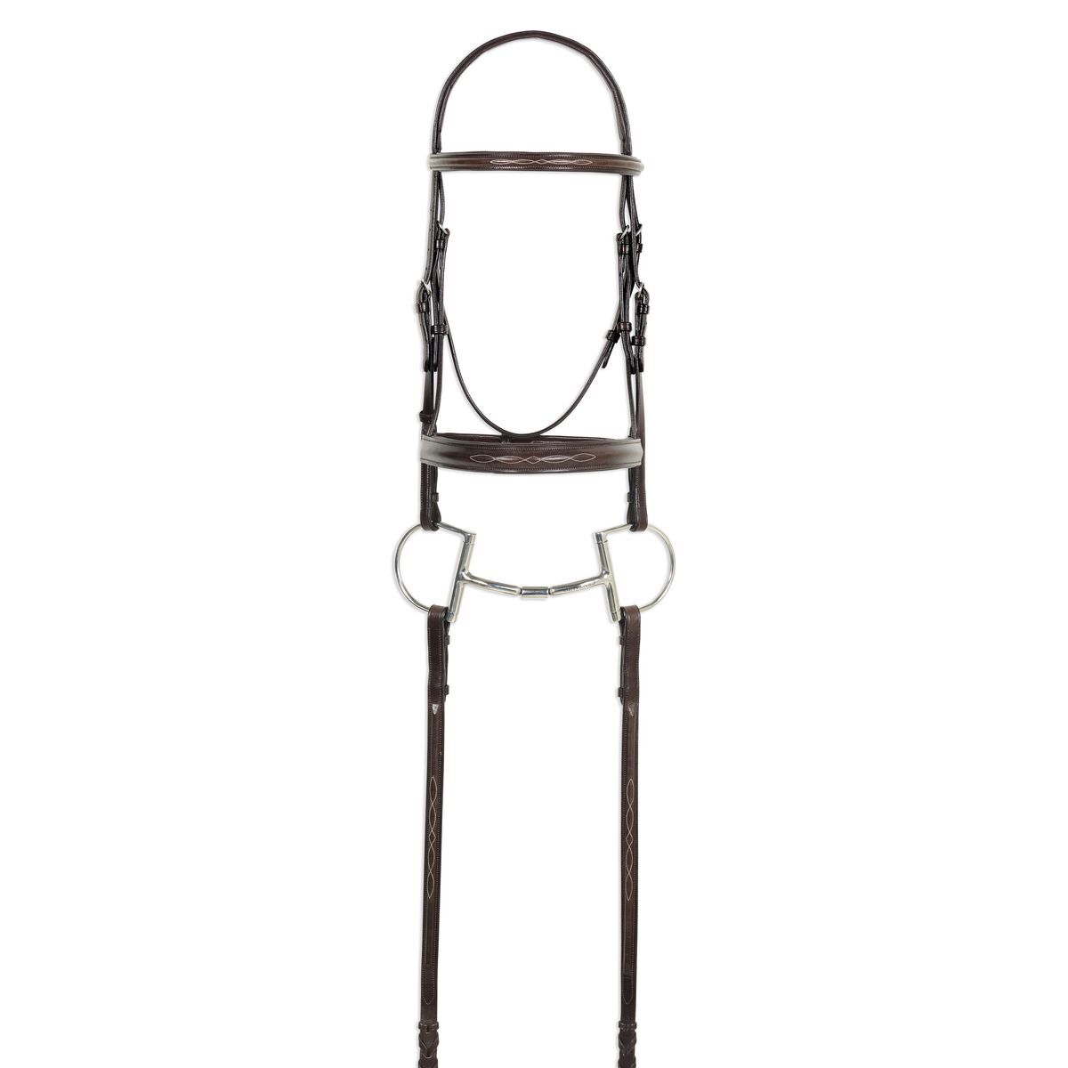 Ovation Comfort Crown Wide Noseband Bridle - Dark Brown