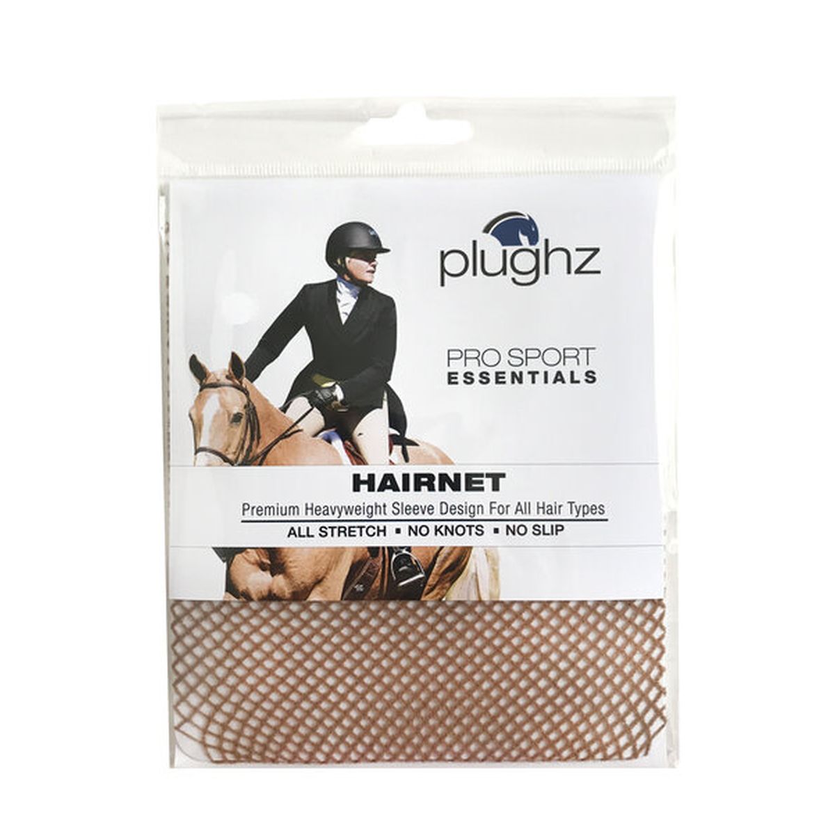 Plughz ProSport Essential Hair Nets - Light Brown