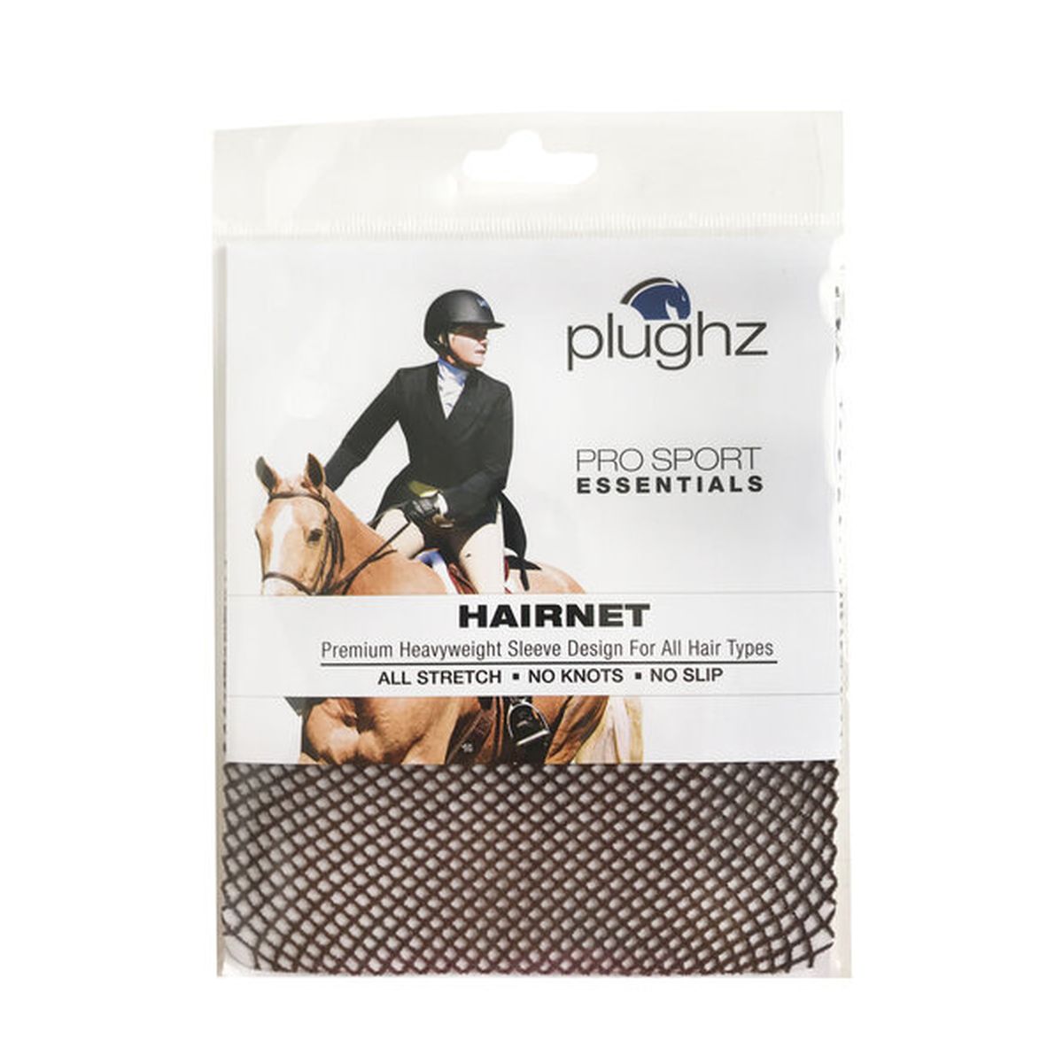 Plughz ProSport Essential Hair Nets - Dark Brown