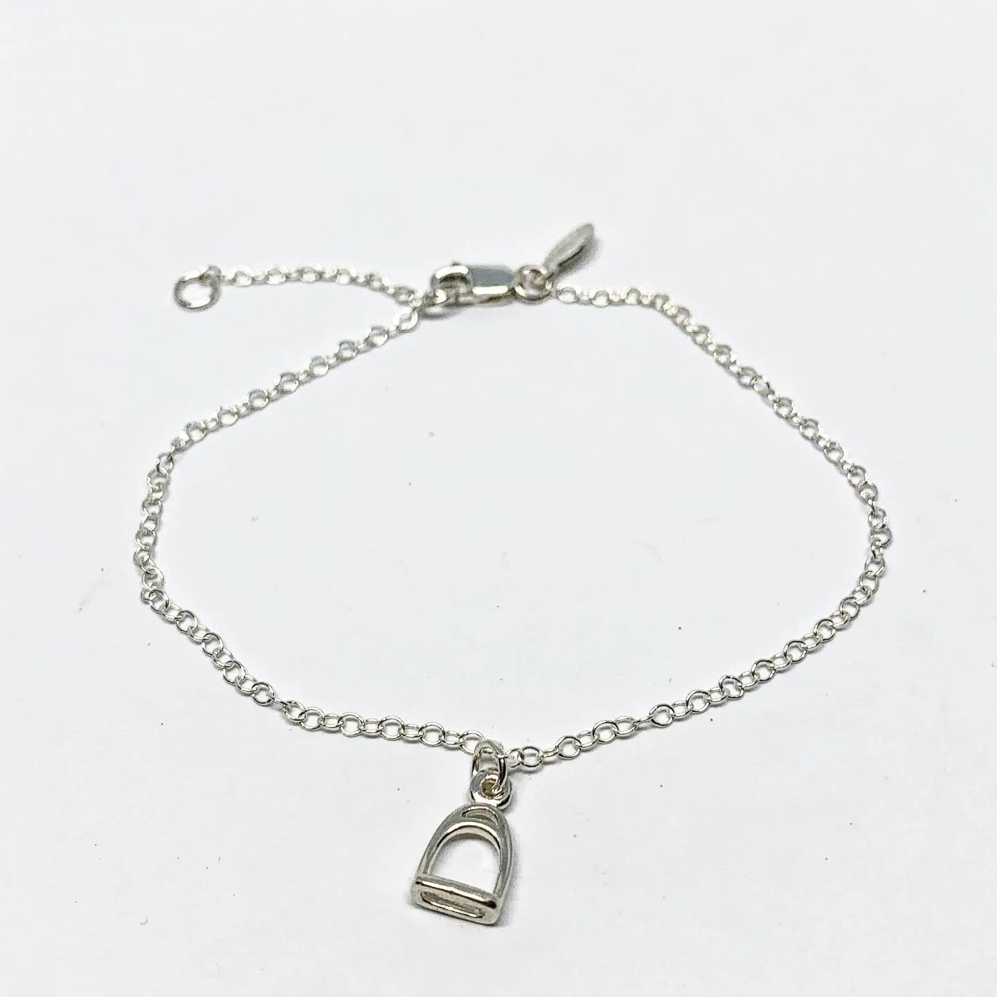 Jennifer Cervelli Stirrup Charm Bracelet - Silver