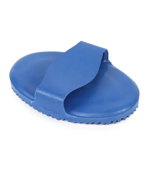 Shires Large Rubber Curry Comb - Blue