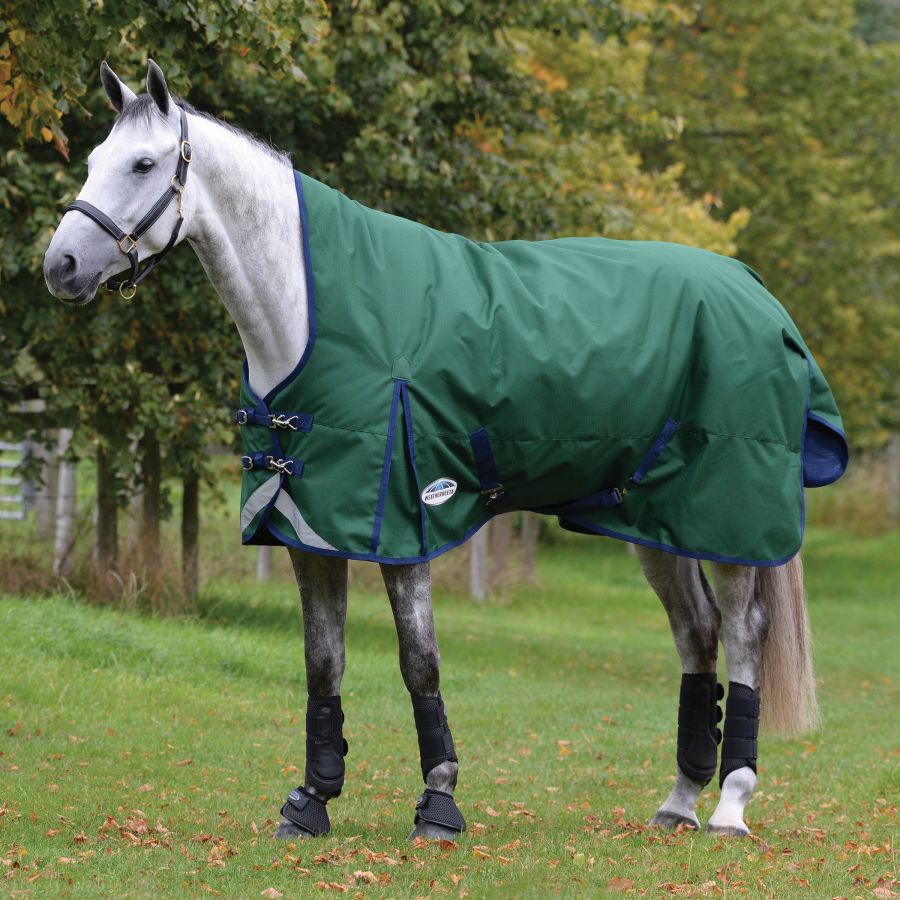 Weatherbeeta Comfitec Plus Dynamic II High Neck Turnout Blanket - Medium 220g - Hunter/Navy