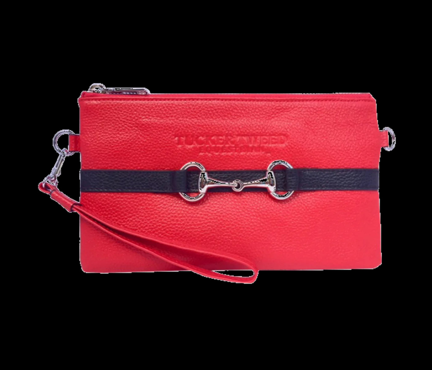 Tucker Tweed Wellington Wristlet - Red/Black