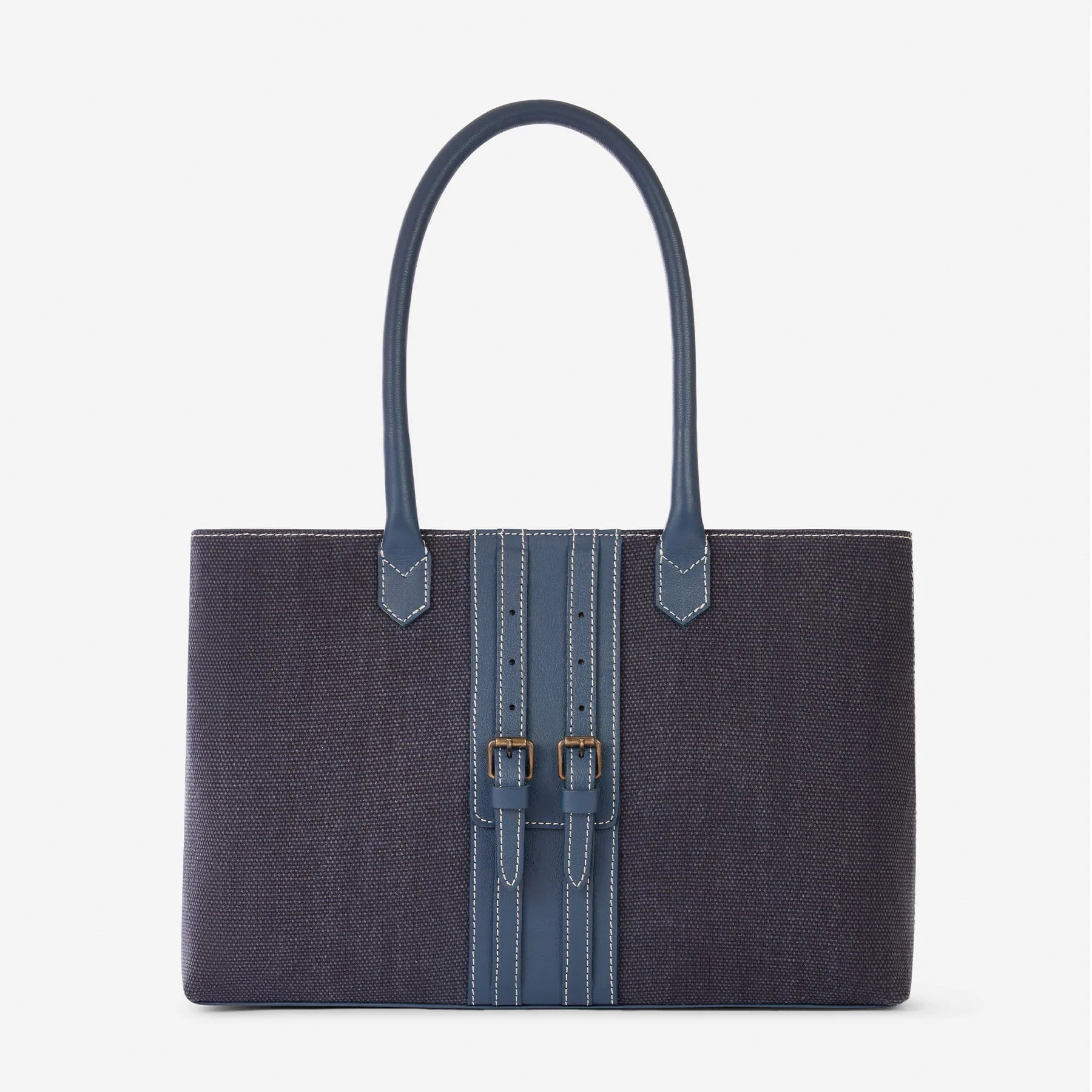 Oughton Half Halt Handbag in Vintage Canvas - SALE - Iconic Navy