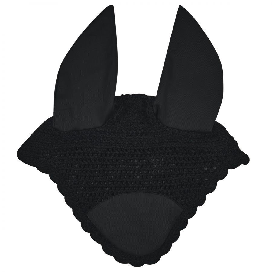 Weatherbeeta Prime Ear Fly Bonnet - Black