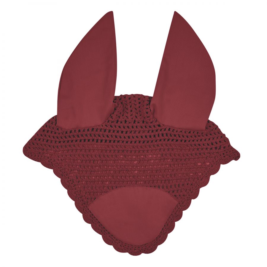 Weatherbeeta Prime Ear Fly Bonnet - Maroon