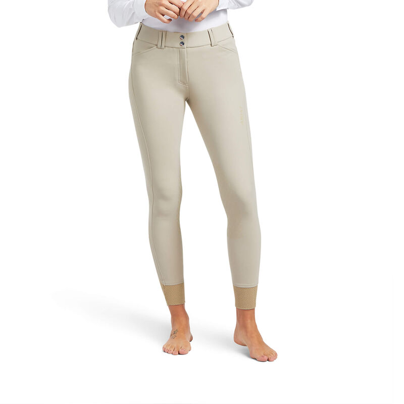 Ariat Tri Factor Knee Patch Breeches - Beige/Khaki