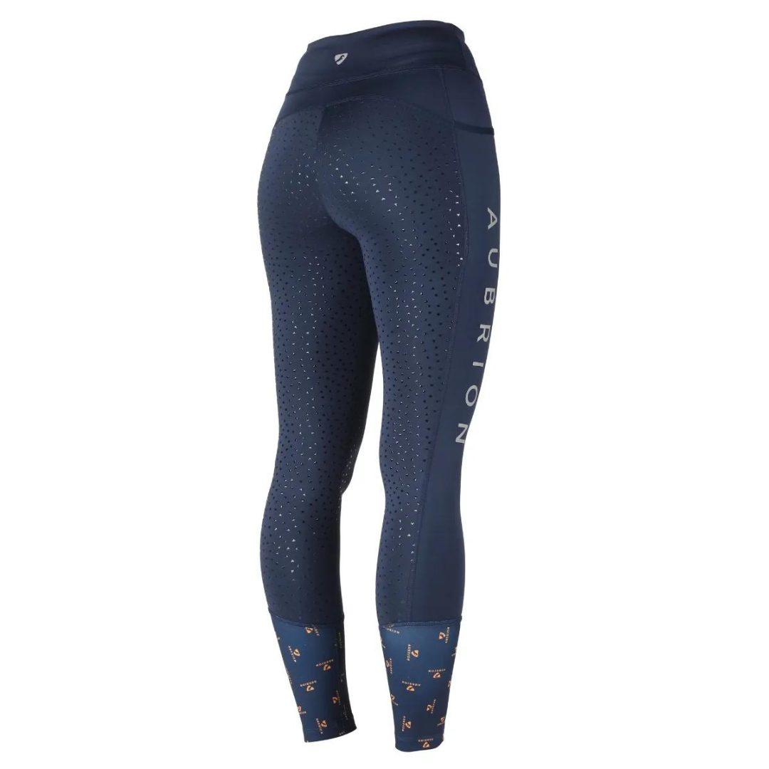 Aubrion Stanmore Kids Riding Tights BOGO SALE - Navy Blue