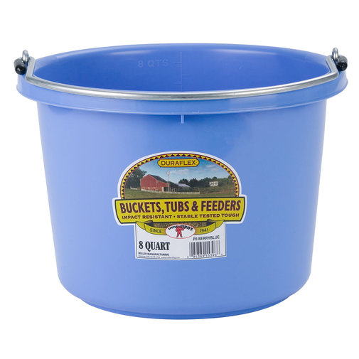 2 Gallon (8 Quart) Plastic Bucket - Berry Blue