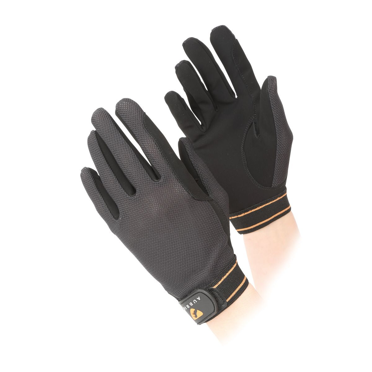 Aubrion Mesh Riding Gloves - Black