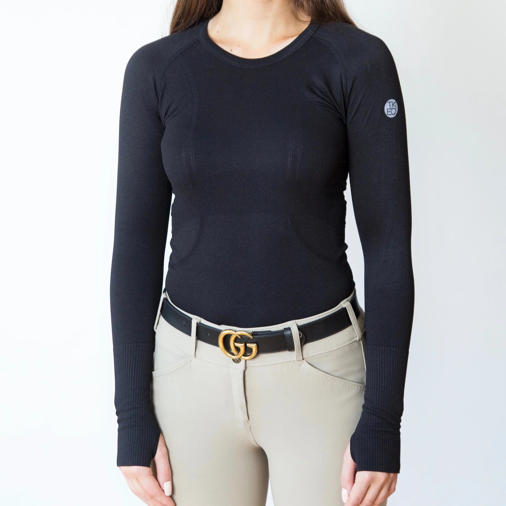 TKEQ The 'KENNEDY' Seamless Long Sleeve - Classic Black