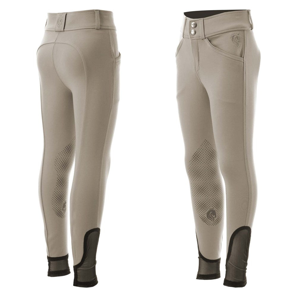 Equinavia Greta Kids Silicone Knee Patch Breeches - Tan