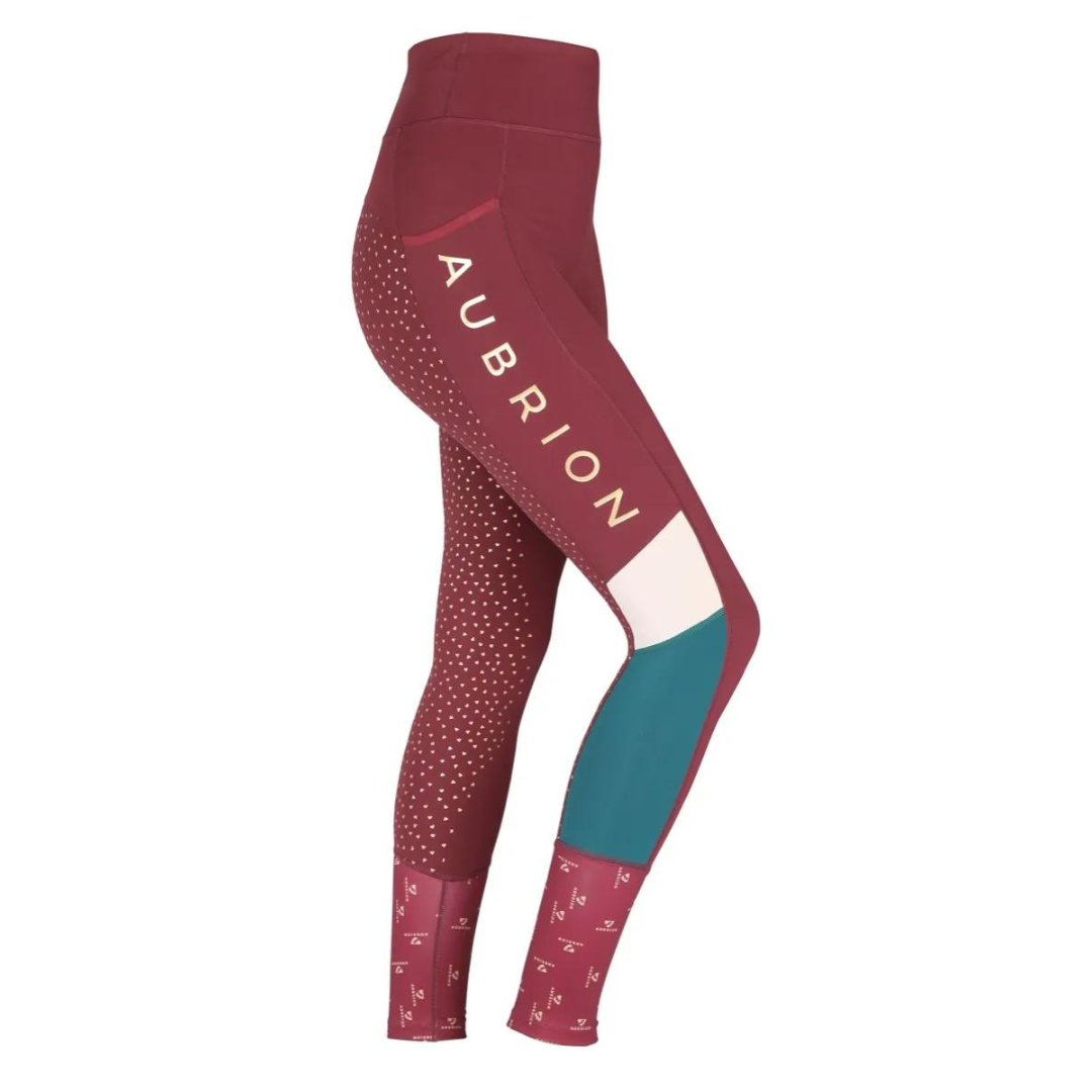 Aubrion Eastcote Riding Tights BOGO SALE - Wine