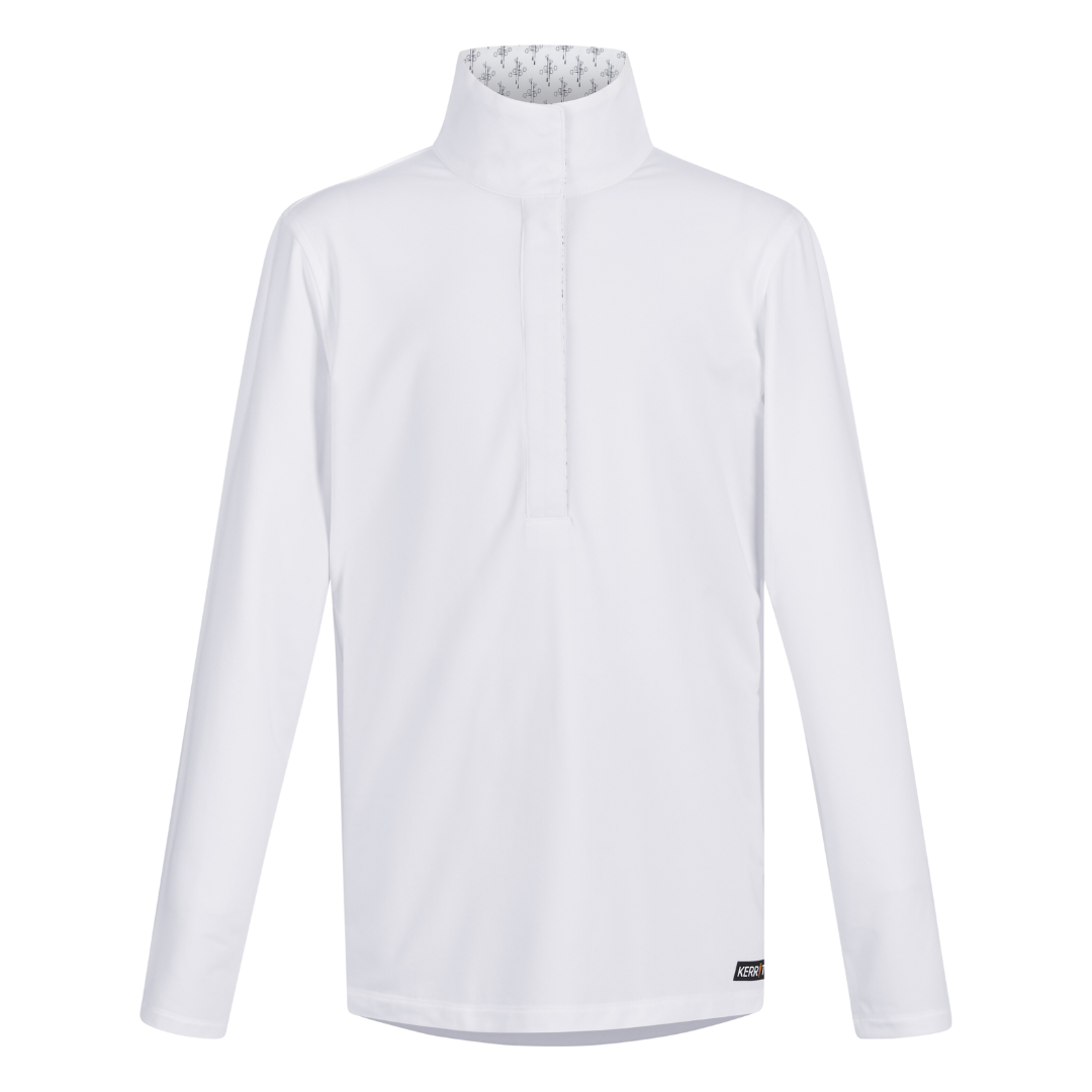 Kerrits Kids Winter Circuit Show Shirt - White/Bits N Crops