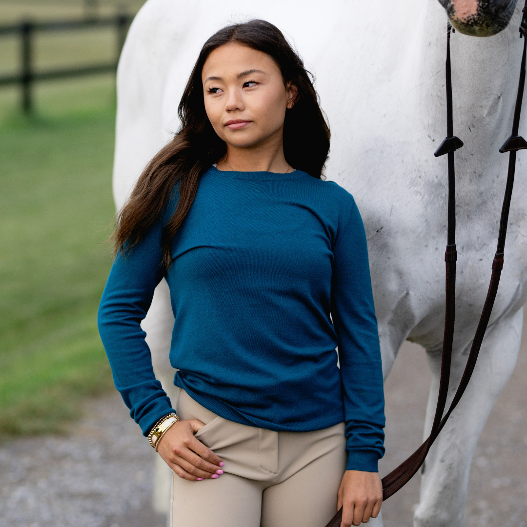 TKEQ Essential Crewneck - Gulf Stream