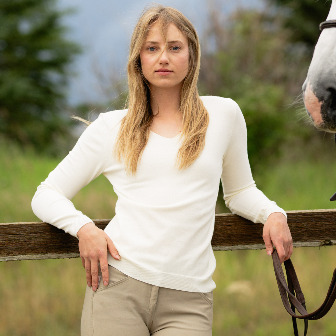 TKEQ Essential V-Neck - Birch