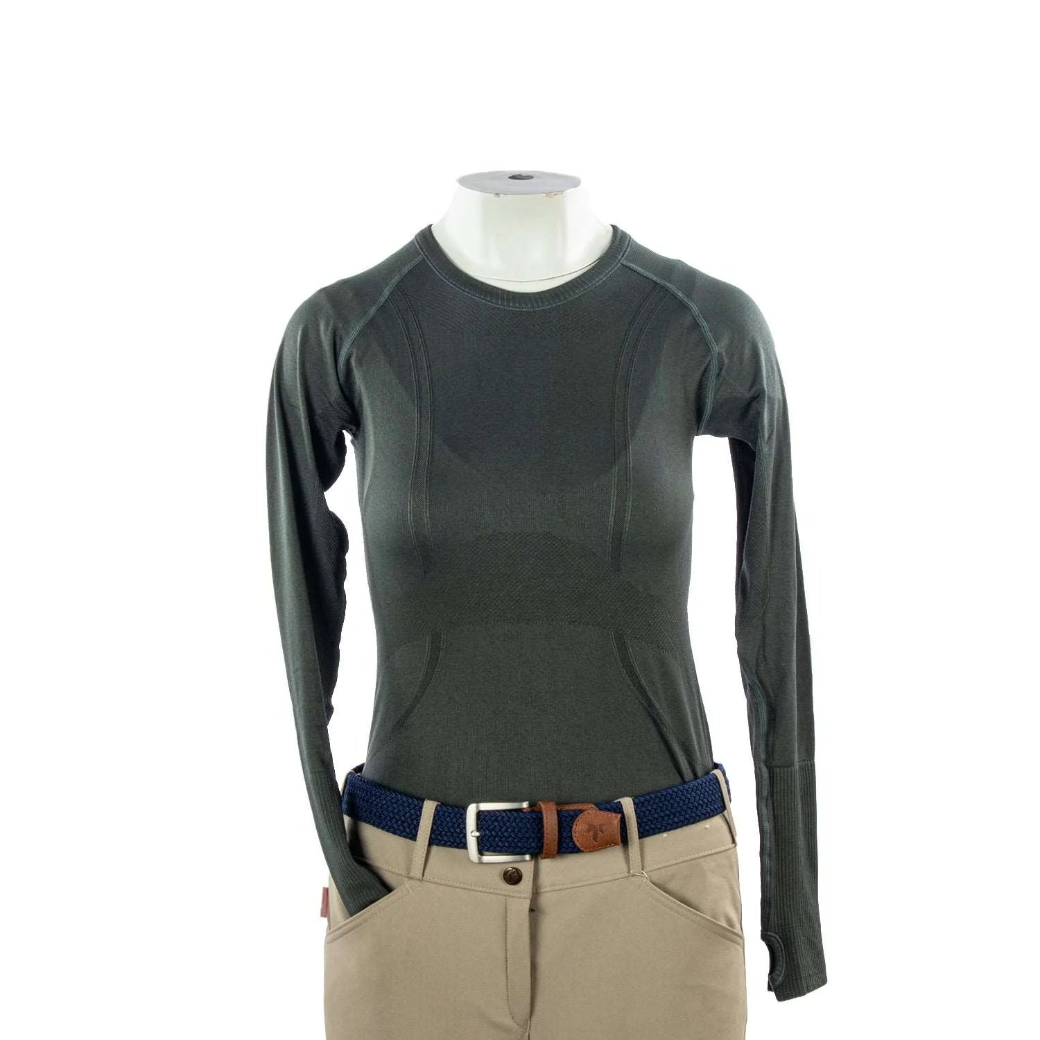 Equitation Tech Long Sleeve Top - Forest