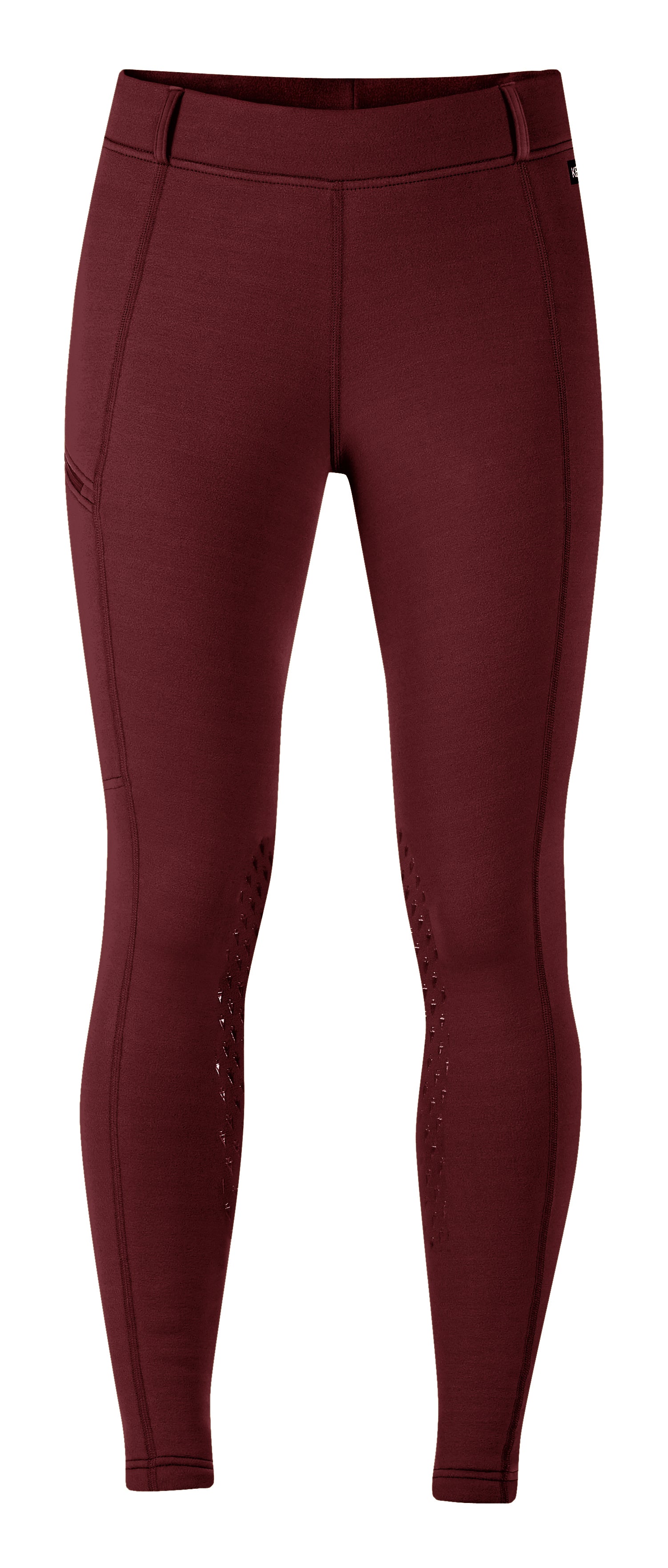 Kerrits Powerstretch II Knee Patch Tights - Sangria