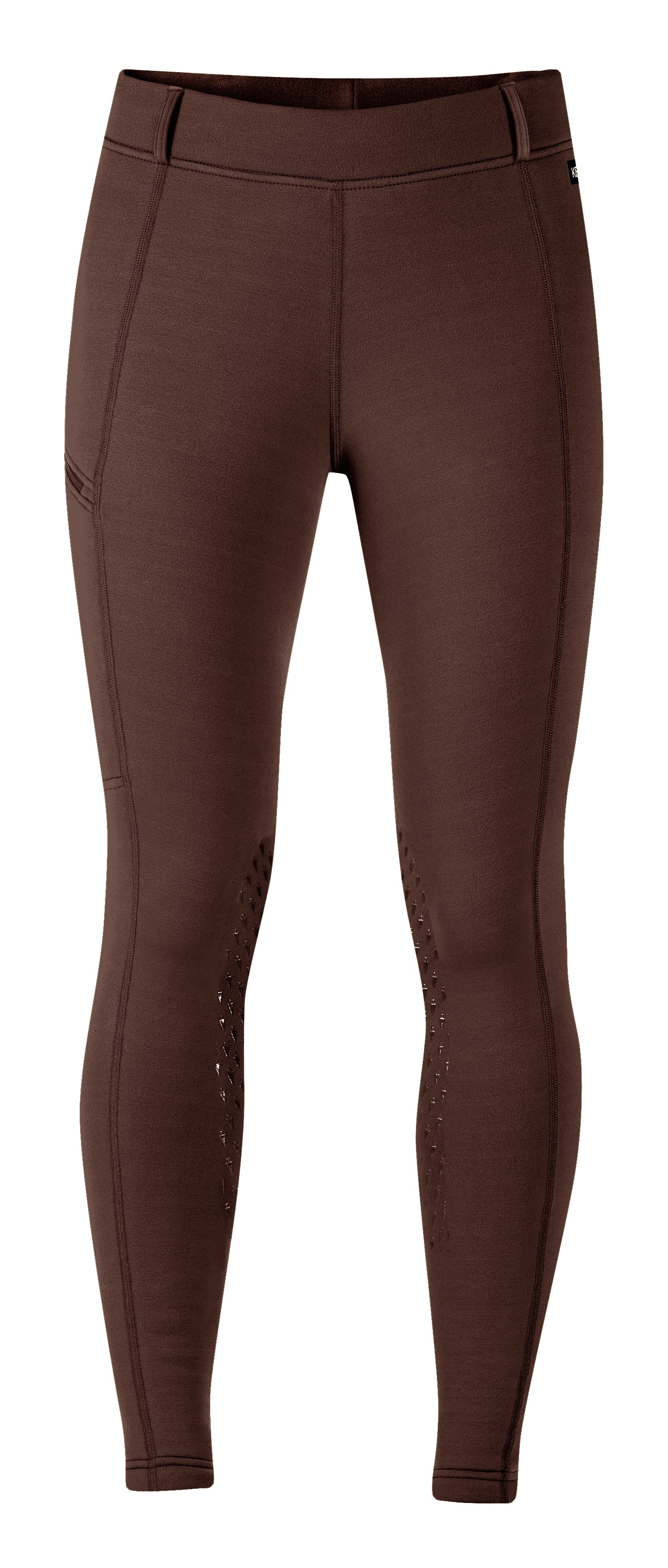 Kerrits Powerstretch II Knee Patch Tights - Leather