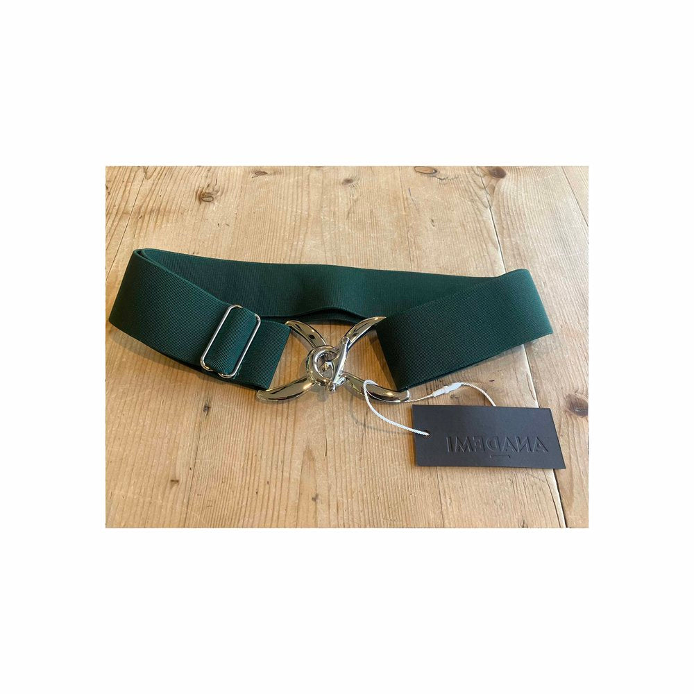 Anademi Silver Stirrup Stretch Belt - Hunter