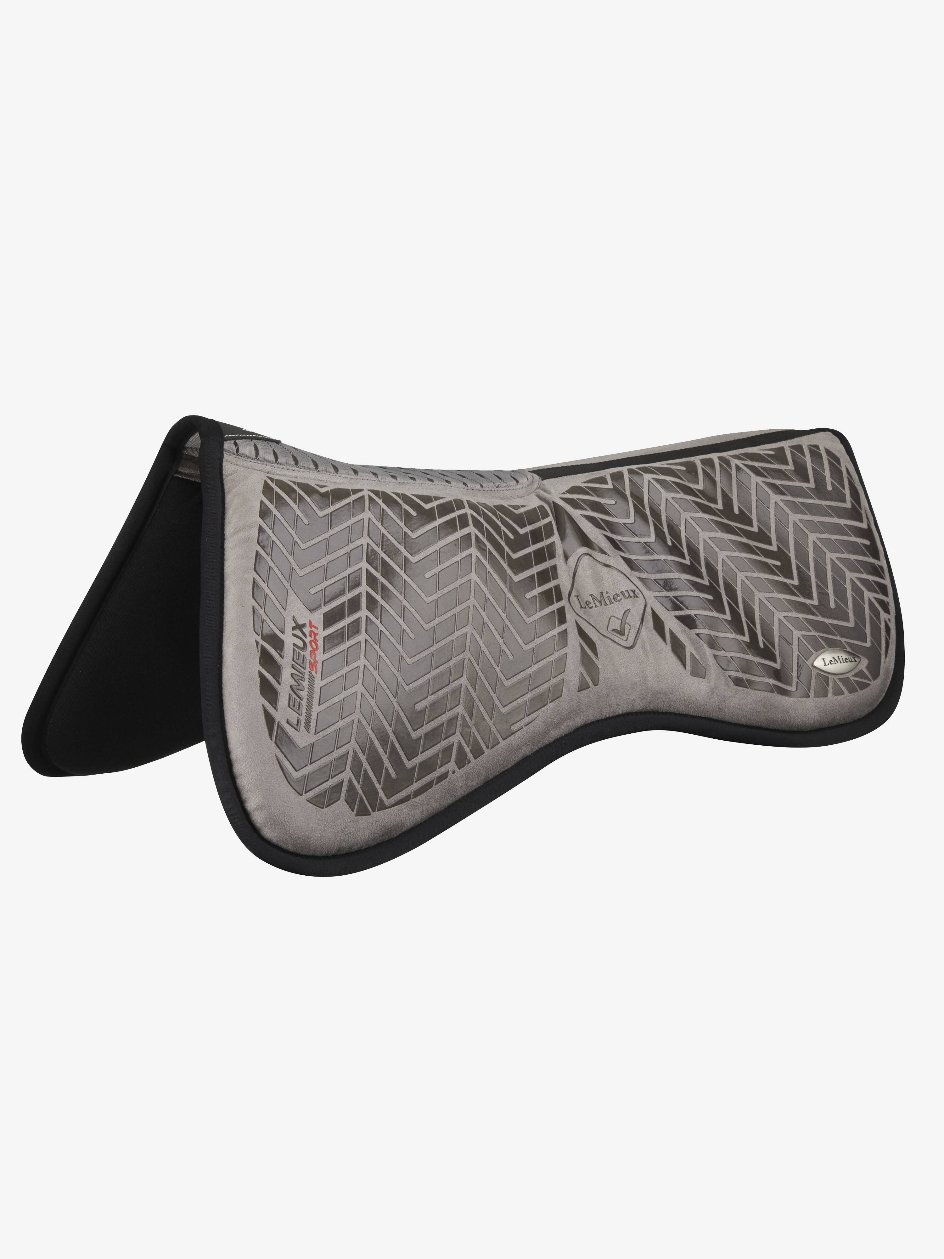 LeMieux Sports Grip Memory Half Pad - Grey