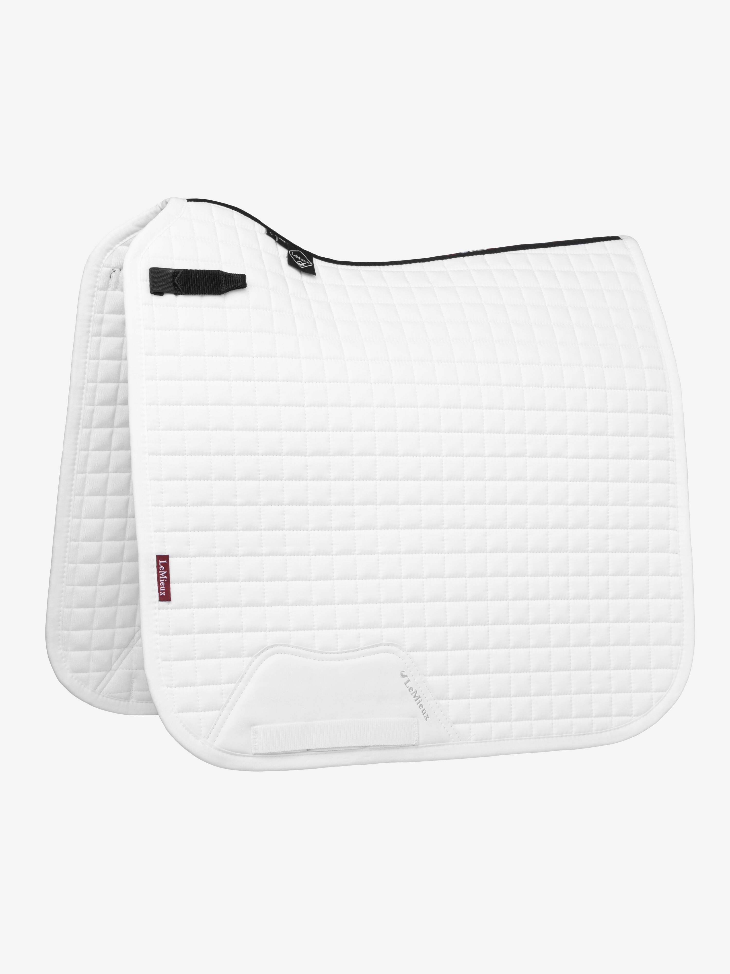 LeMieux Cotton Dressage Saddle Pad - White