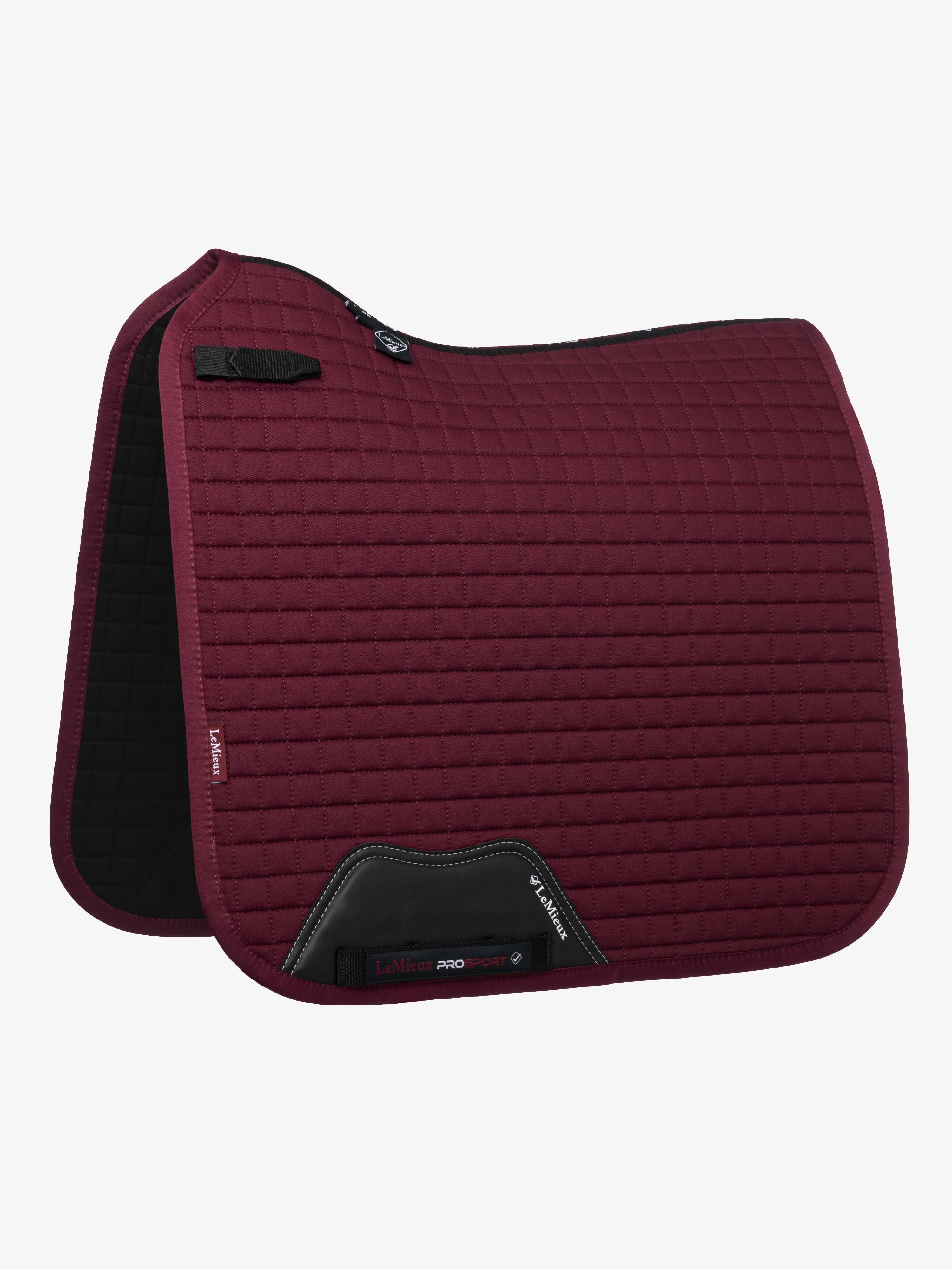 LeMieux Cotton Dressage Saddle Pad - Burgundy