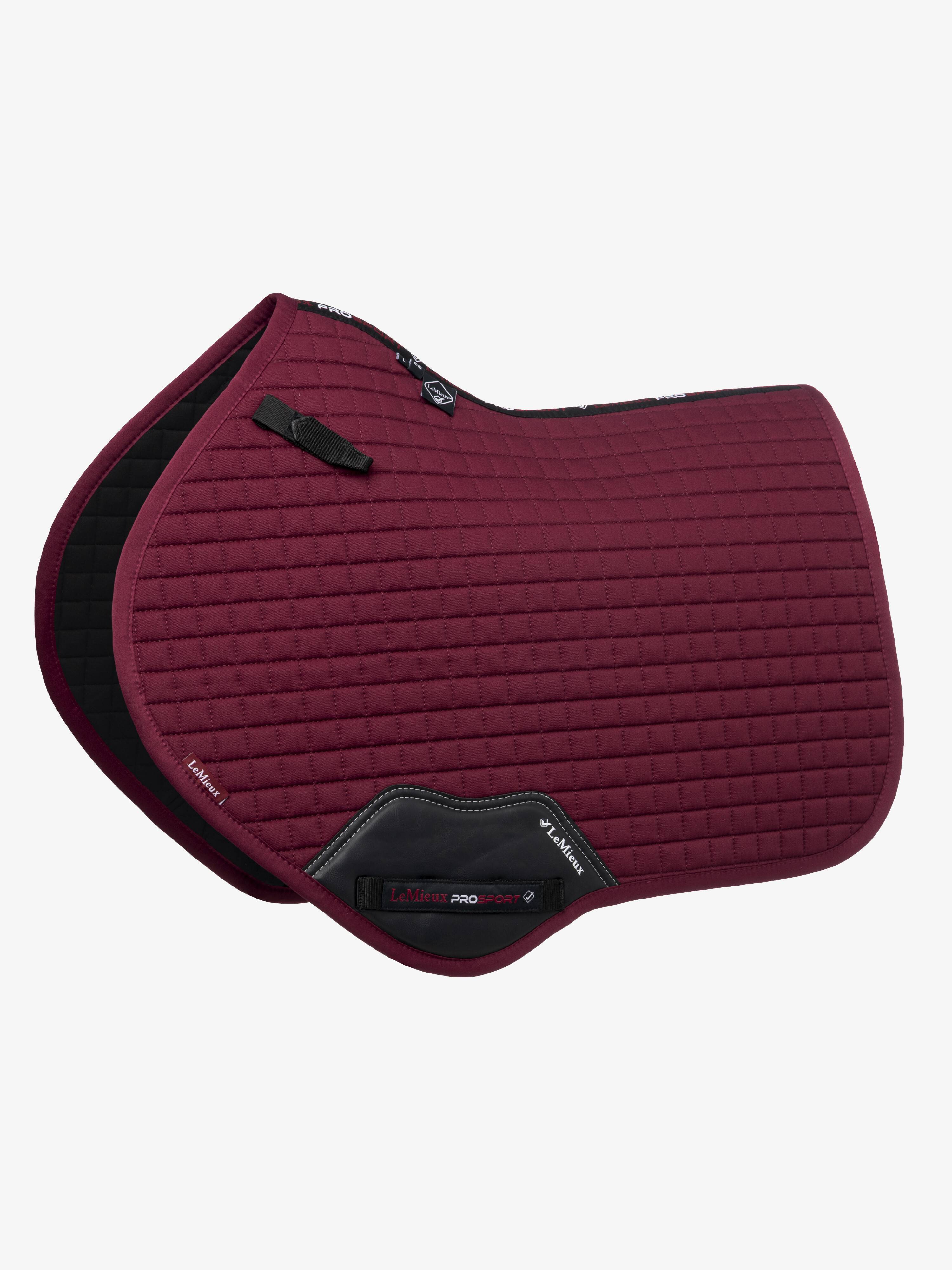 LeMieux Cotton Close Contact Saddle Pad - Burgundy