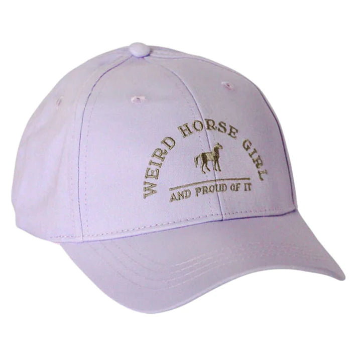 Spiced Equestrian Weird Horse Girl Ringside Hat - Lavender