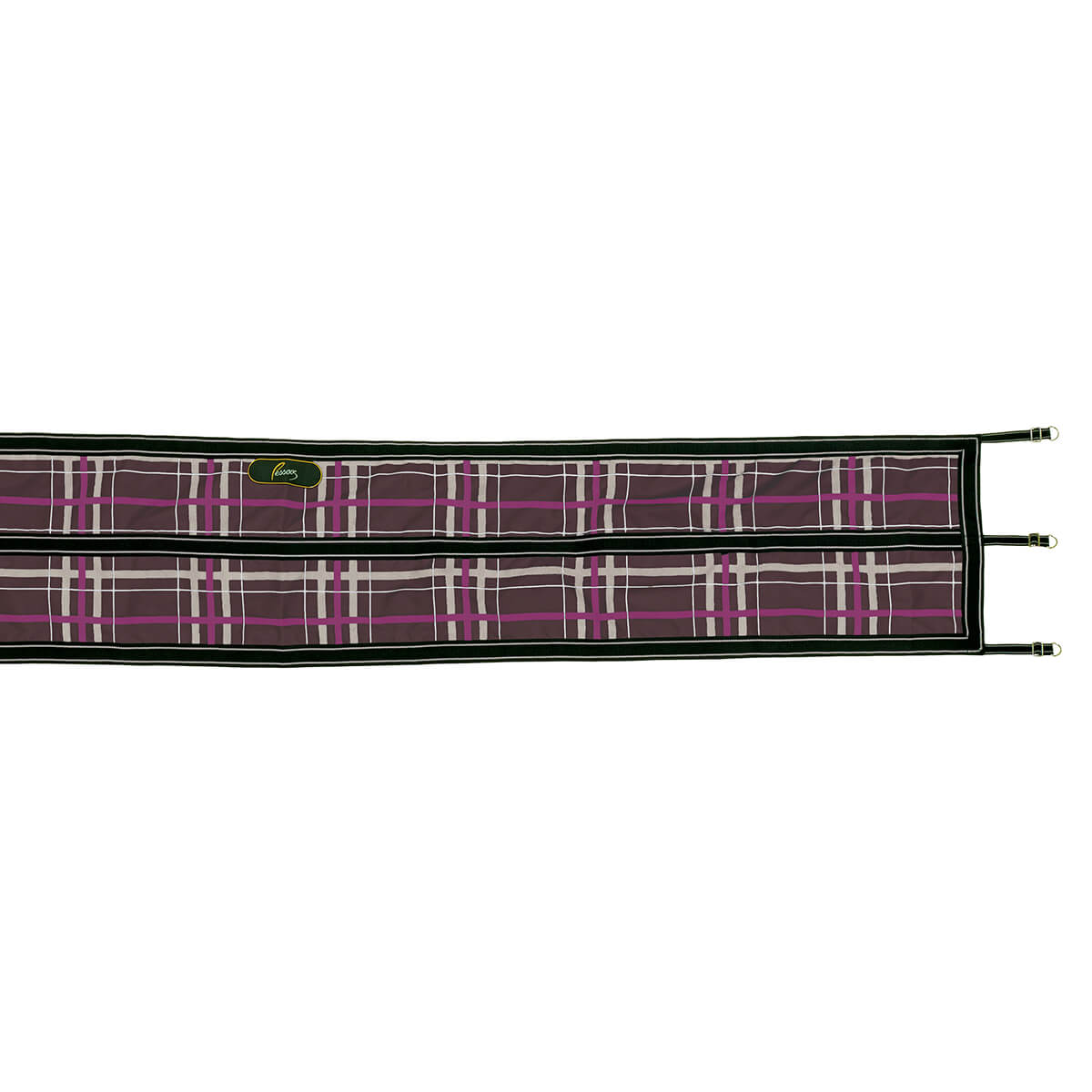 Pessoa Alpine 1200 Denier Aisle Guard BOGO SALE - Carob Brown/Fuchsia Plaid