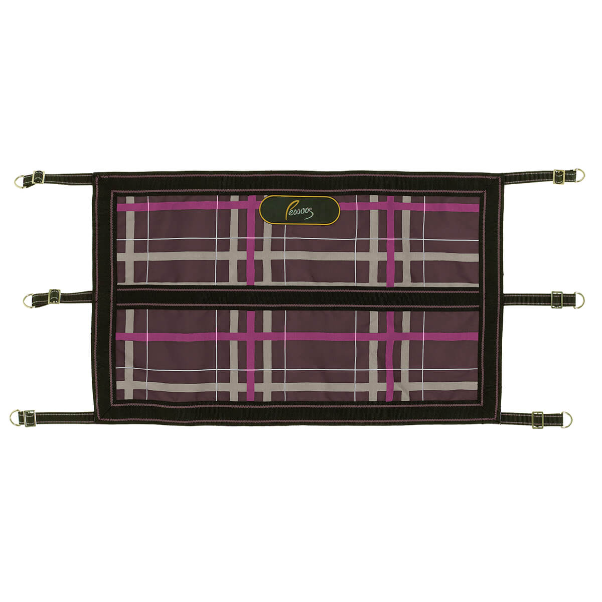 Pessoa Alpine Stall Guard - Carob Brown/Fuchsia Plaid