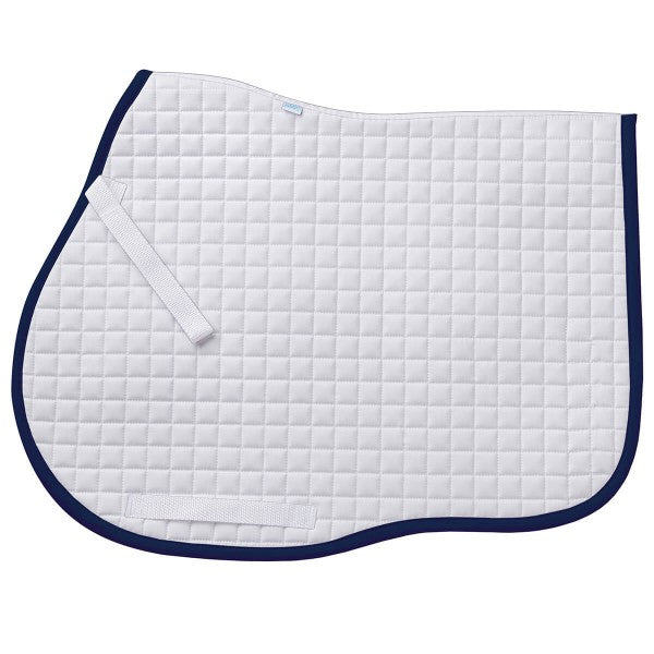 Ovation Coolmax Jumper All-Purpose Saddle Pad - White/Navy