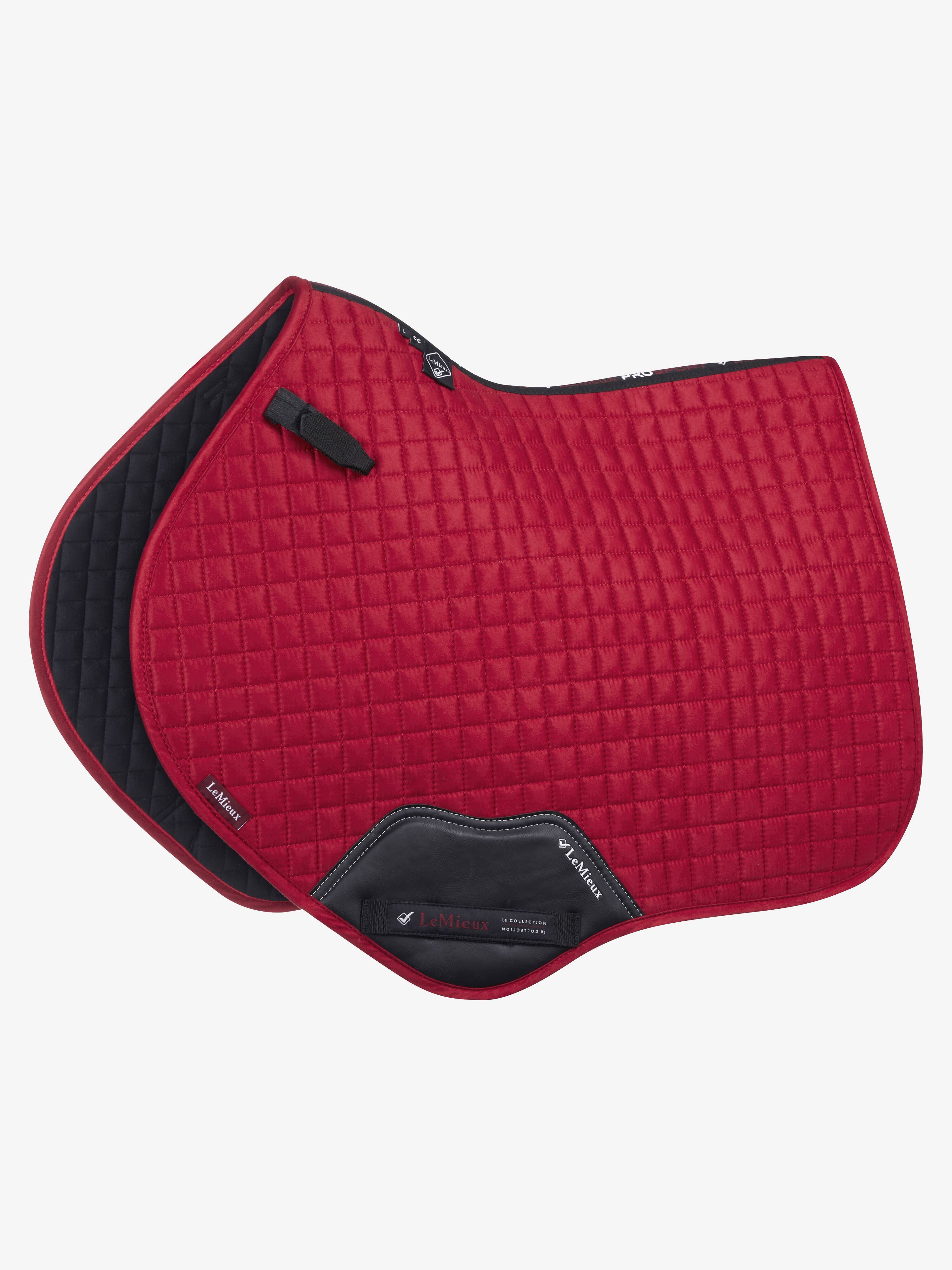 LeMieux Suede Close Contact Saddle Pad - Chilli