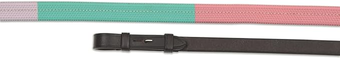 Shires Rubber Grip Training Reins - Havana