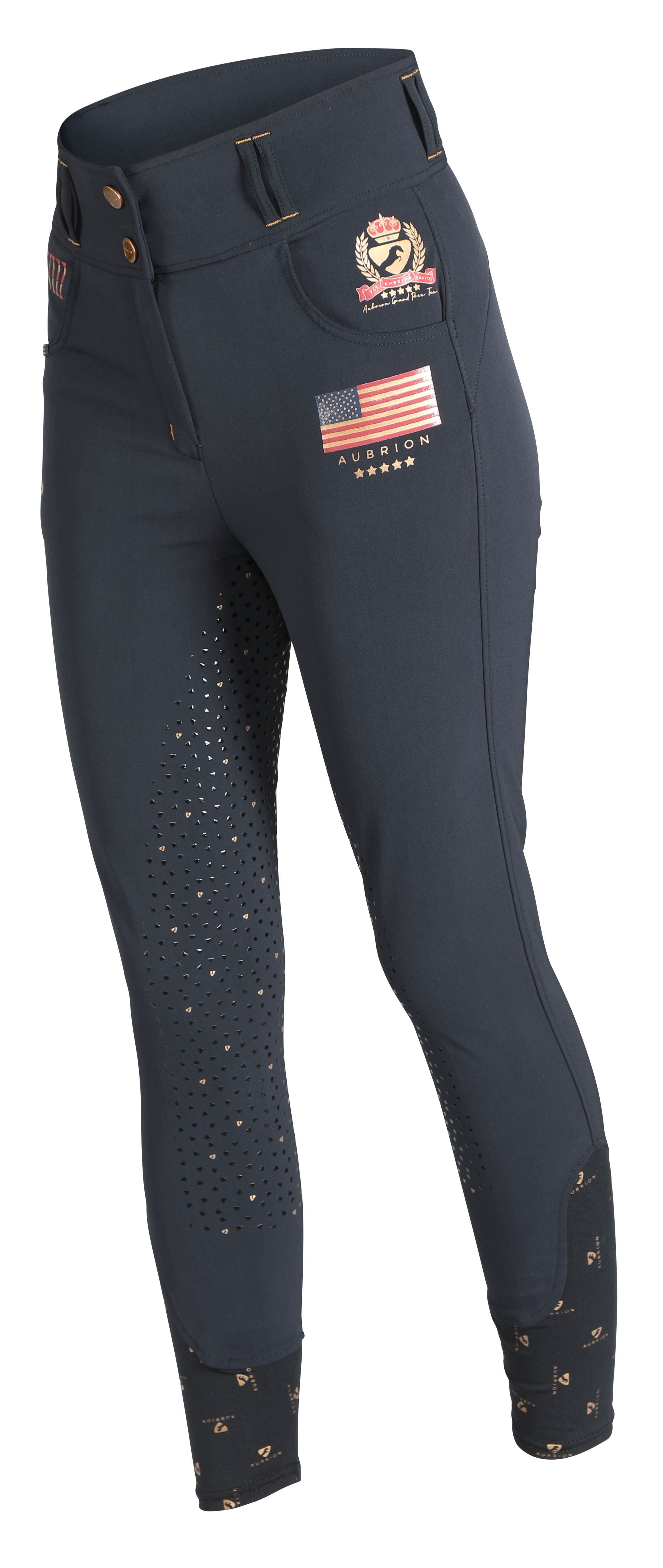 Aubrion Team Full Seat Breeches BOGO SALE - Black