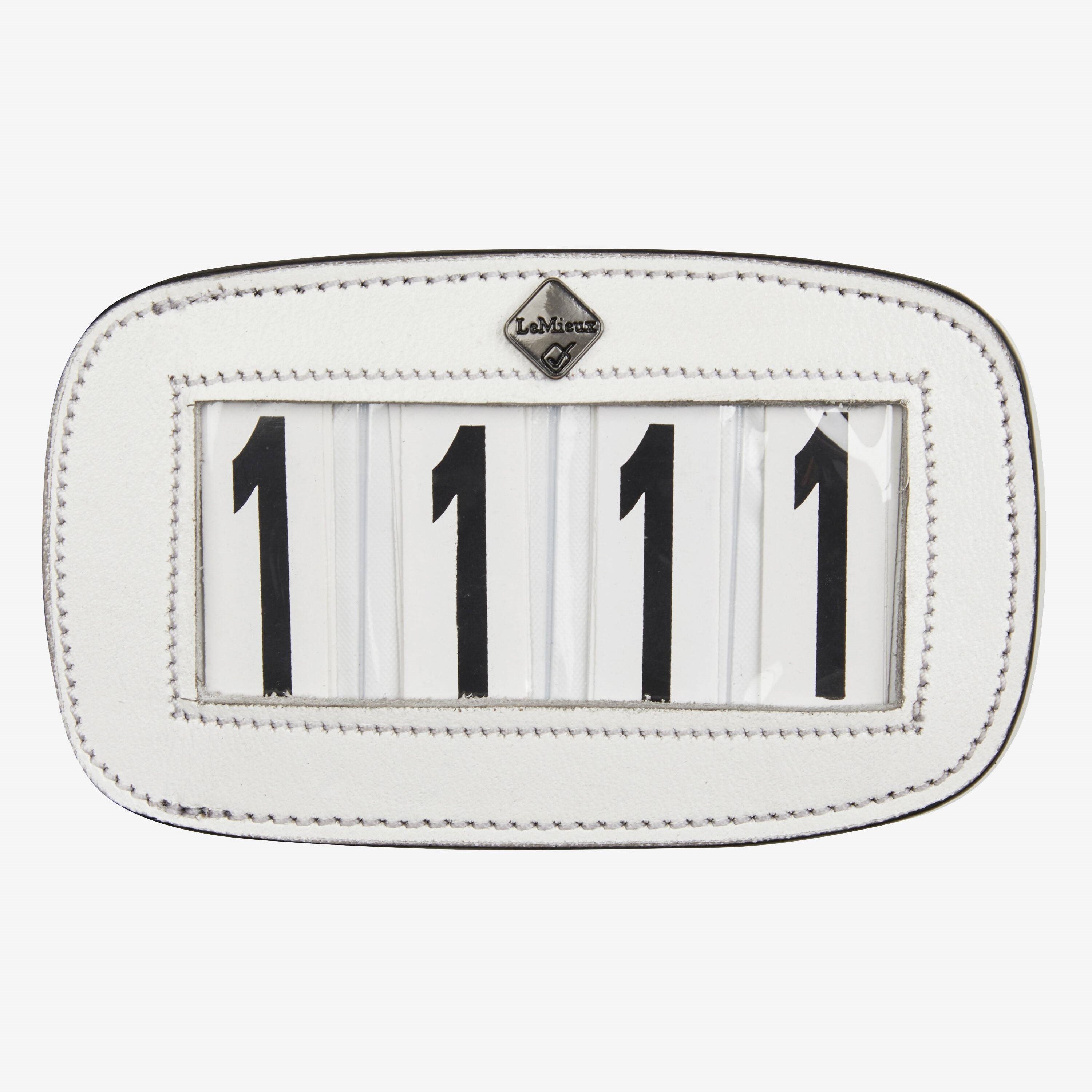 LeMieux Saddle Pad Number Holder 4 Spaces - White