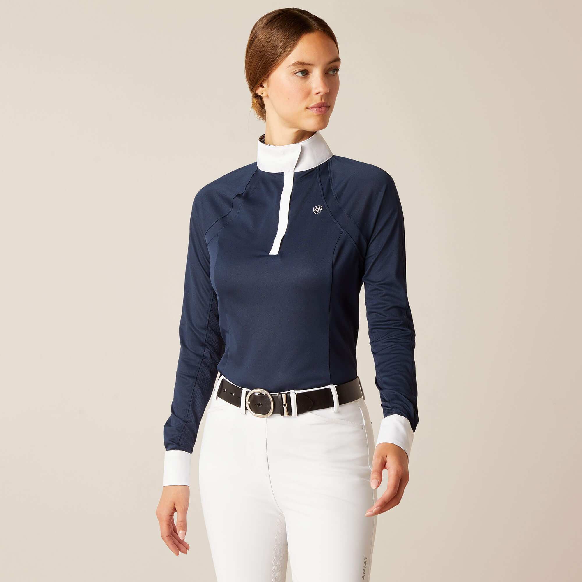 Ariat Sunstopper 3.0 Pro Show Shirt - Navy/Tracy