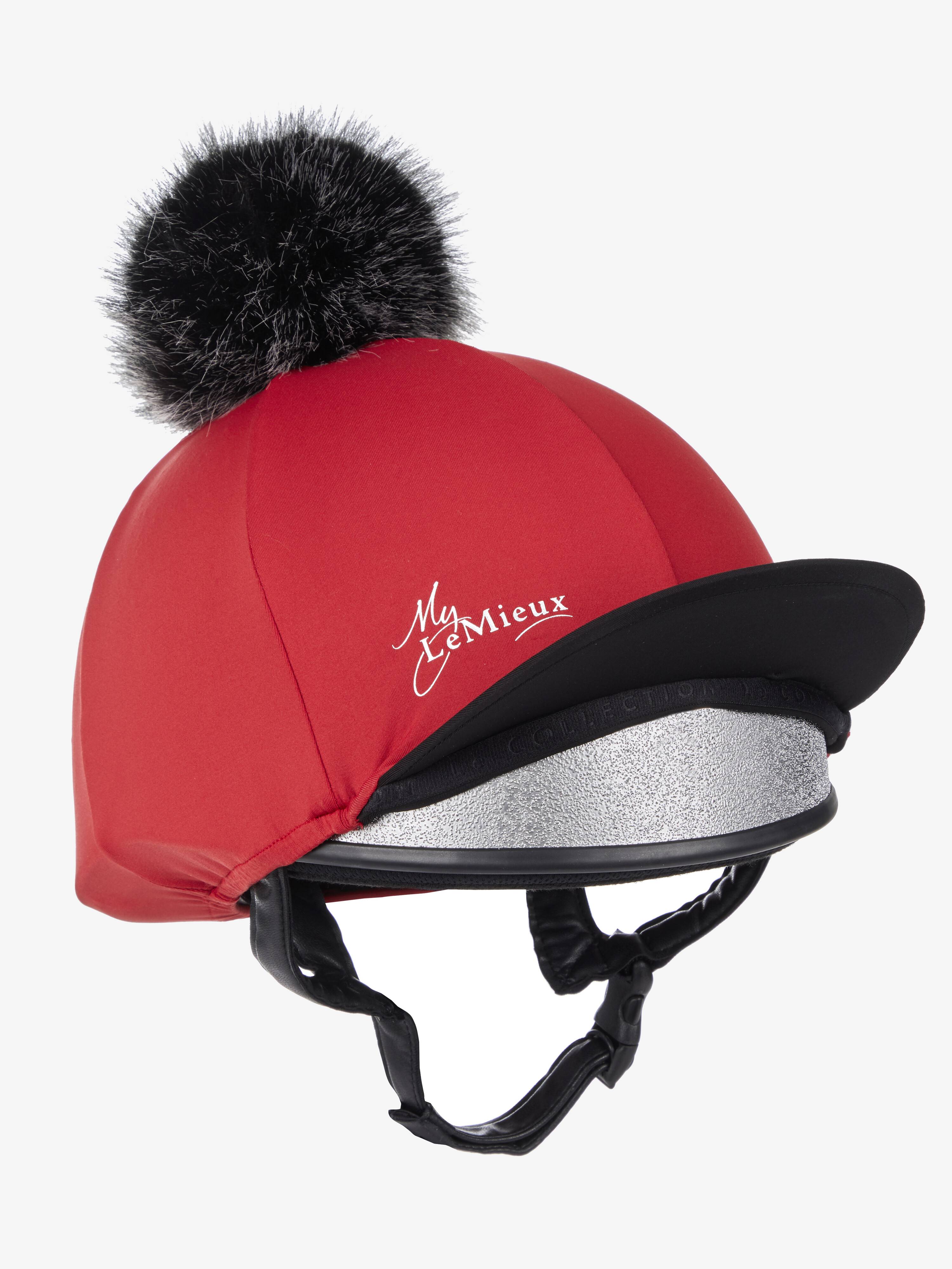 LeMieux Pom Helmet Silk Cover - Chilli