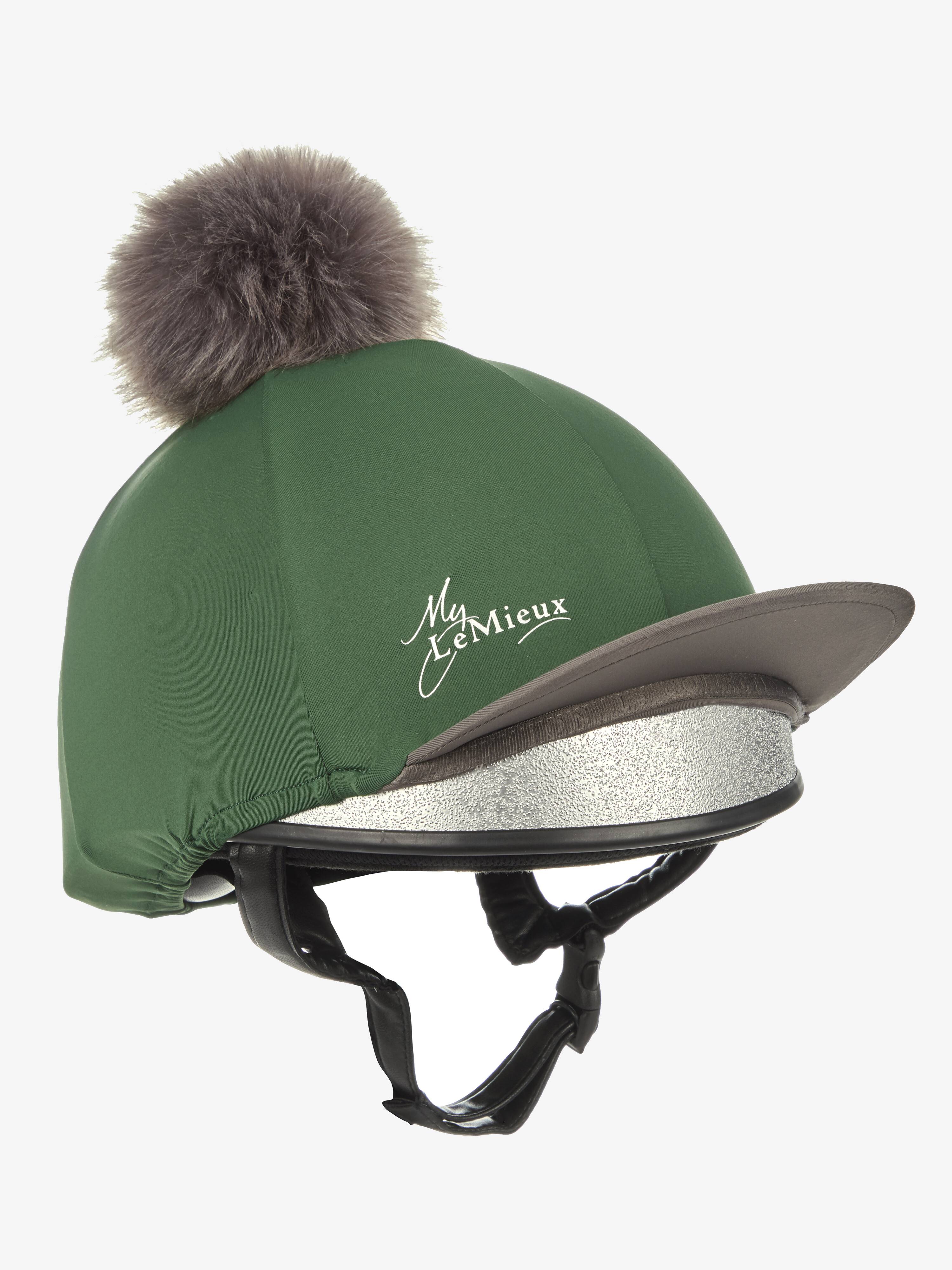 LeMieux Pom Helmet Silk Cover - Hunter Green