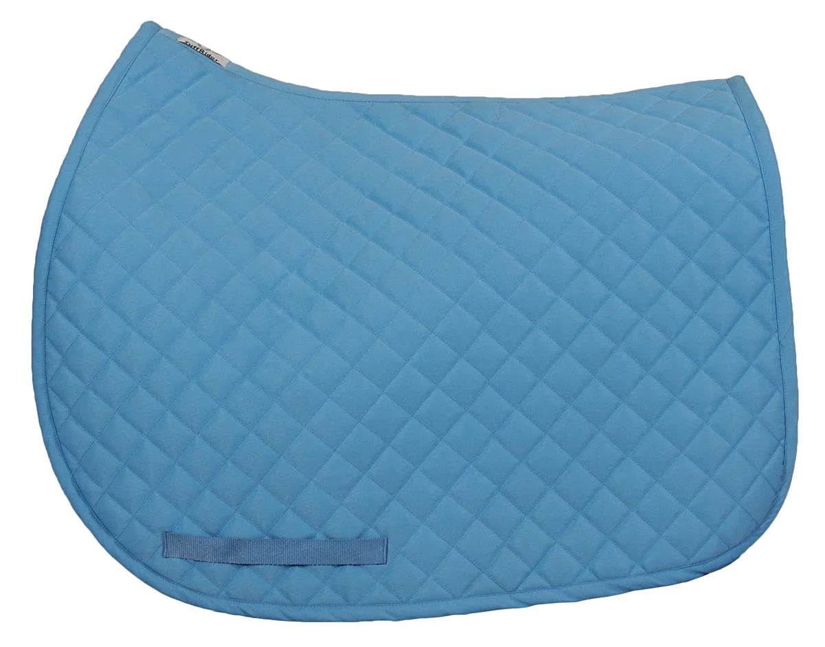 Tuffrider Basic All Purpose Saddle Pad - Neon Blue